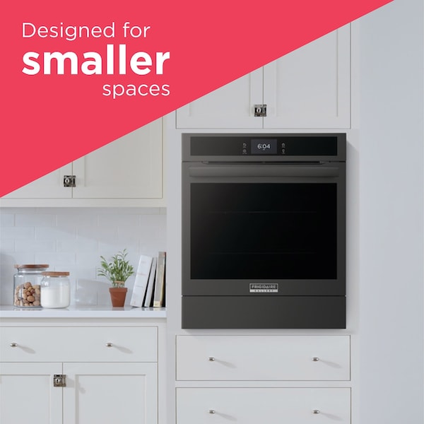 Frigidaire Gallery 24-in. Single Electric Wall Oven with Air Fry and True Convection - Black GCWS2438AB - main